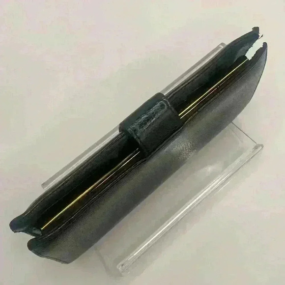 CHANEL CC Kisslock Caviar Bifold Snap Long Wallet Black Authentic - Picture 6 of 16